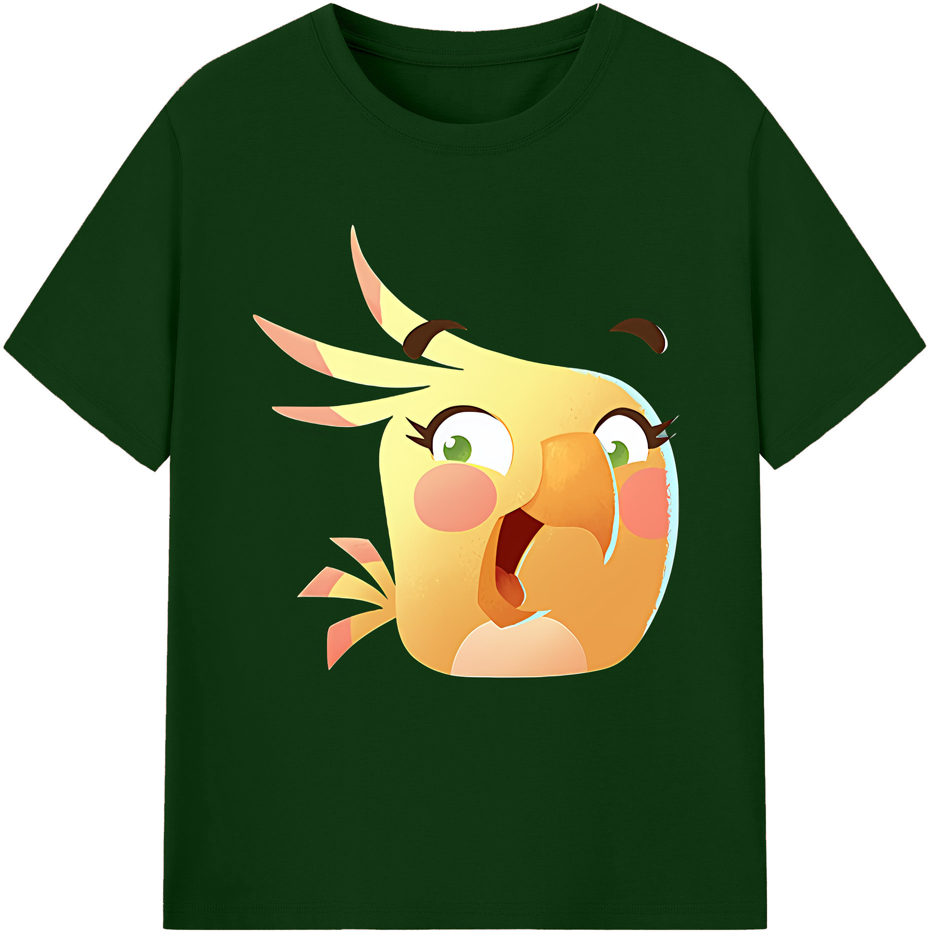 （画像用） Angry Birds アングリーバード 綿100％半袖Tシャツ（フロントプリント）